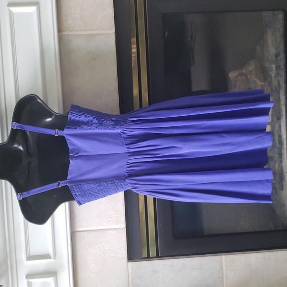 Revolve 100% Silk Amanda Uprichard Royal Blue Dress- Size Medium - Picture 2 of 8